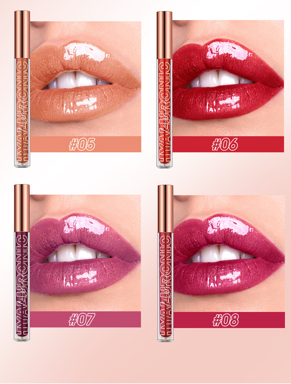 Casual Solid Color Plastic Lip Glaze display picture 2