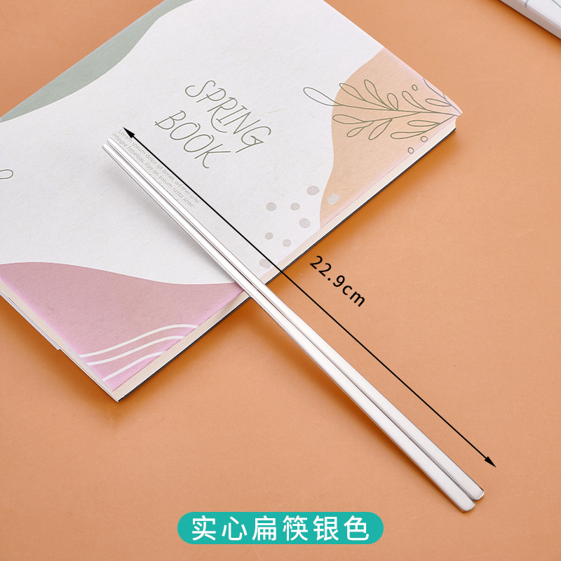 304 단단한 편평한 젓가락 [실버]]