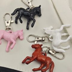 3Dファッションミニ馬ペンダントキーホルダー-多機能ポニー装飾品、バッグや携帯電話に適しています