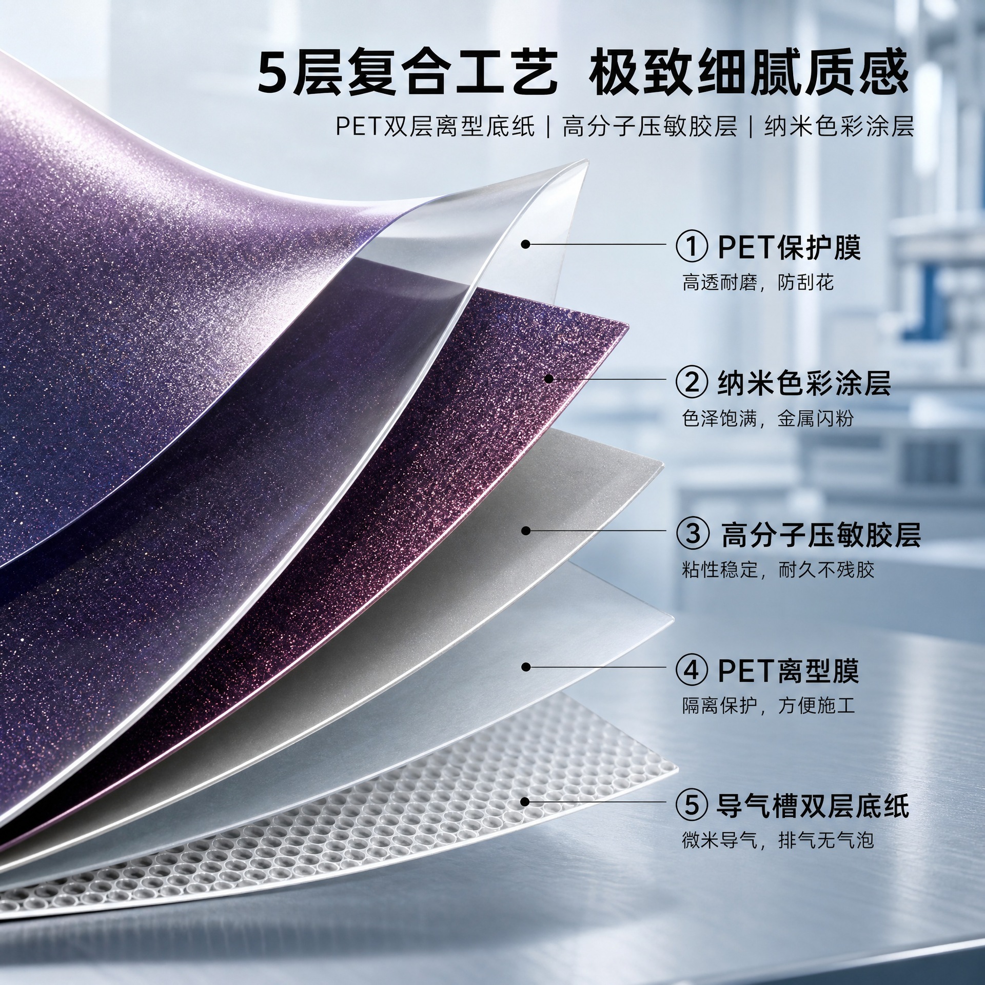 Pet Car Color Change Film, Tpu Color Change Film, Car Color Change Film, Alexander Silver Car Color Change Film