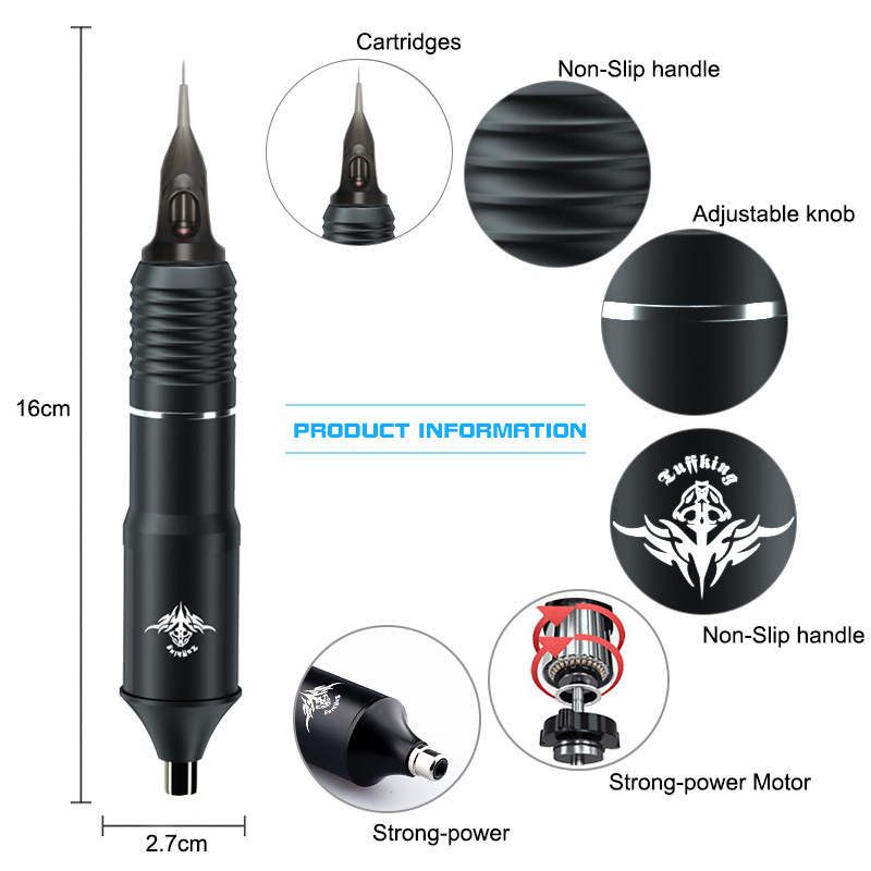 Tuffking tatuaje máquina tatuaje bordado todos-en una máquina pluma motor tatuaje pluma tatuaje máquina fábrica equipo directo
