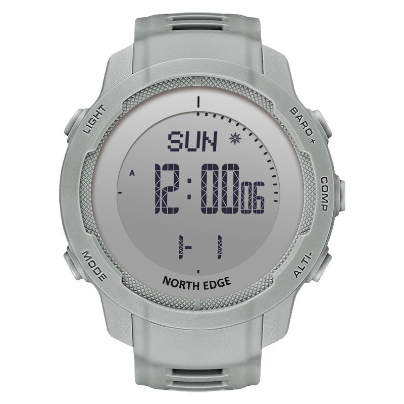 Wasserdichte Herren-Smartwatch für Outdoor-Sportarten mit Höhenmesser, Barometer, Kompass und Thermometer, multifunktional, aus Kohlefaser_voghion.com