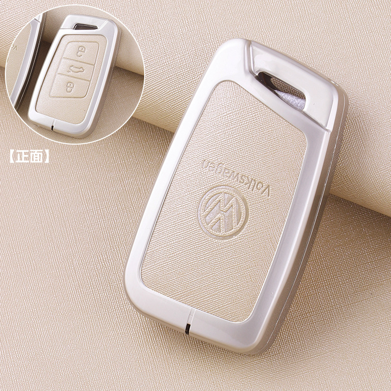 ZH 폭스바겐 C 모델 [펄 크롬 베이지 가죽] 싱글 메탈 쉘