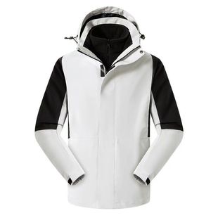 Off-Shoulder Waterproof, Cold-Proof and Windproof Detachable Three-In-One Six-Color Jacket