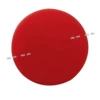 Round blank red