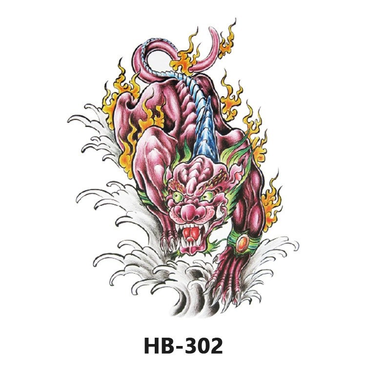 Nuevo color impermeable tatuaje calcomanía brazo medio brazo completo tatuaje pegatina fábrica directa al por mayor entrega tatuaje