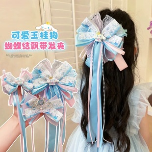 Children's Beautiful Hairpin Cartoon Cinnamon Dog 2025 New Bow Girl Headwear Girl Super Cute Princess Hair Accessories