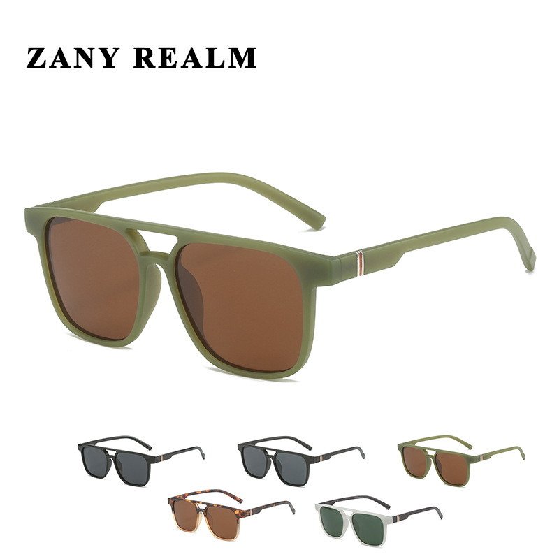 Nueva caja piloto doble haz polarizado gafas de sol de conducción para hombres transfronterizo de negocios casual transfronterizo gafas de sol fabricante