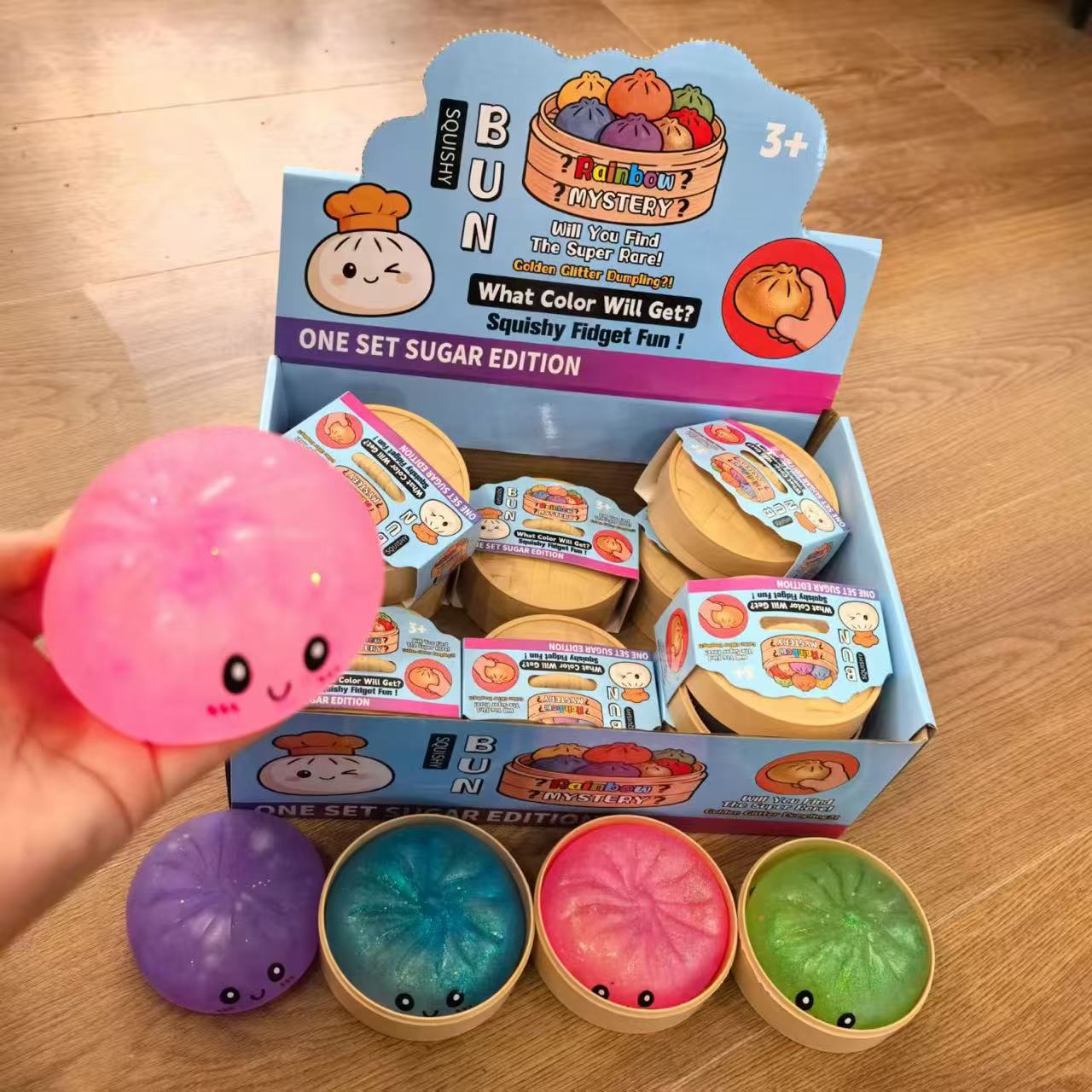 Nuevo pan grande descompresión pellizco pellizco Le venta en caliente juguetes de descompresión expresión creativa caja ciega bolsa de jaula