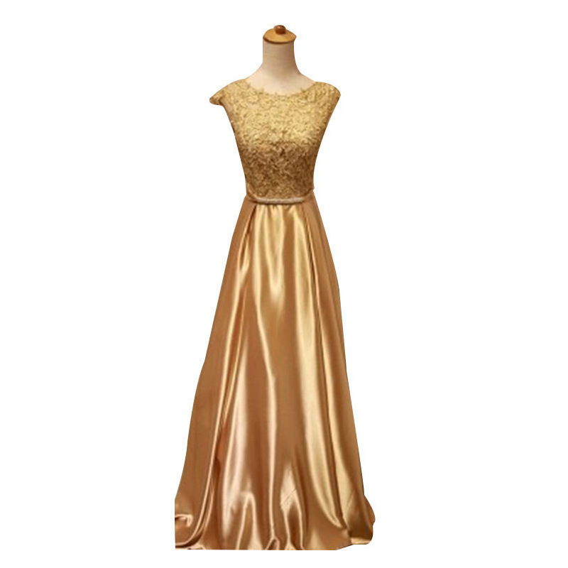 fuchsia long elegant evening dress sleevless