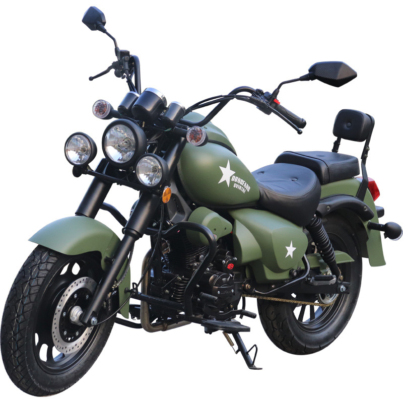 Storm Prince Motocicleta Retro Rebelde Motocicleta 150 de dos ruedas Locomotora deportiva de caballo combustible puede ser tarjeta