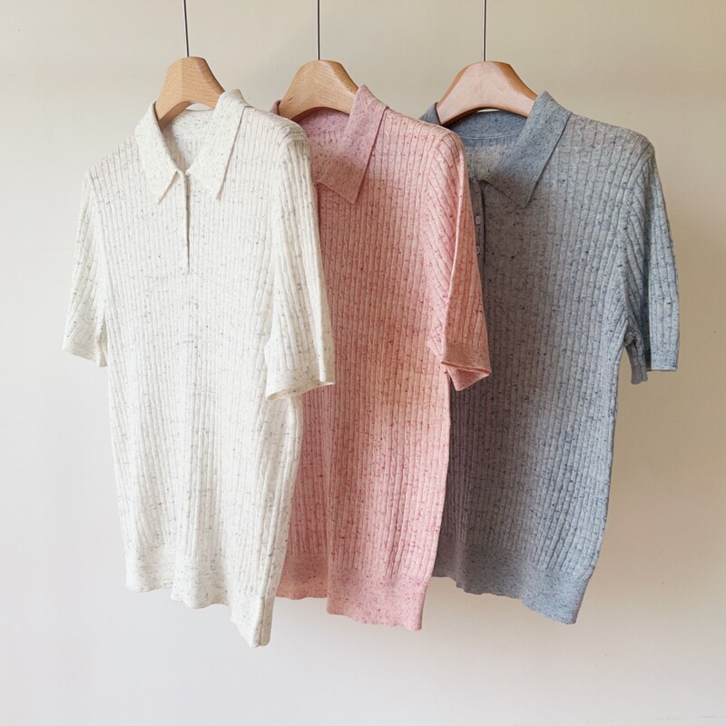 No Returns or Exchanges! Great Quality! Colorful Cable-Knit Polo Collar Sweater with Buttons, Stylish Thin Top No Returns or Exchanges! Great Quality! Colorful Cable-Knit Polo Collar Sweater with Buttons, Stylish Thin Top