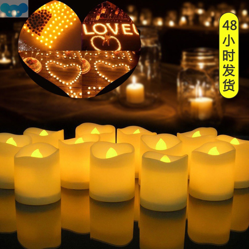 3/6/12PCS Flameles Led Candles Tea Light Creative Lamp
