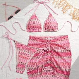 比基尼;三件套泳装;连体泳衣