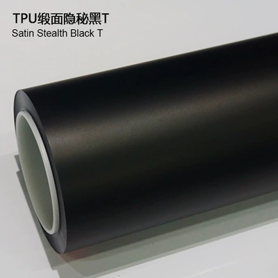 Auto Color Change Film, Factory Direct Sales Tpu Matte - tpu-satin-secret-black-t-1524m15m
