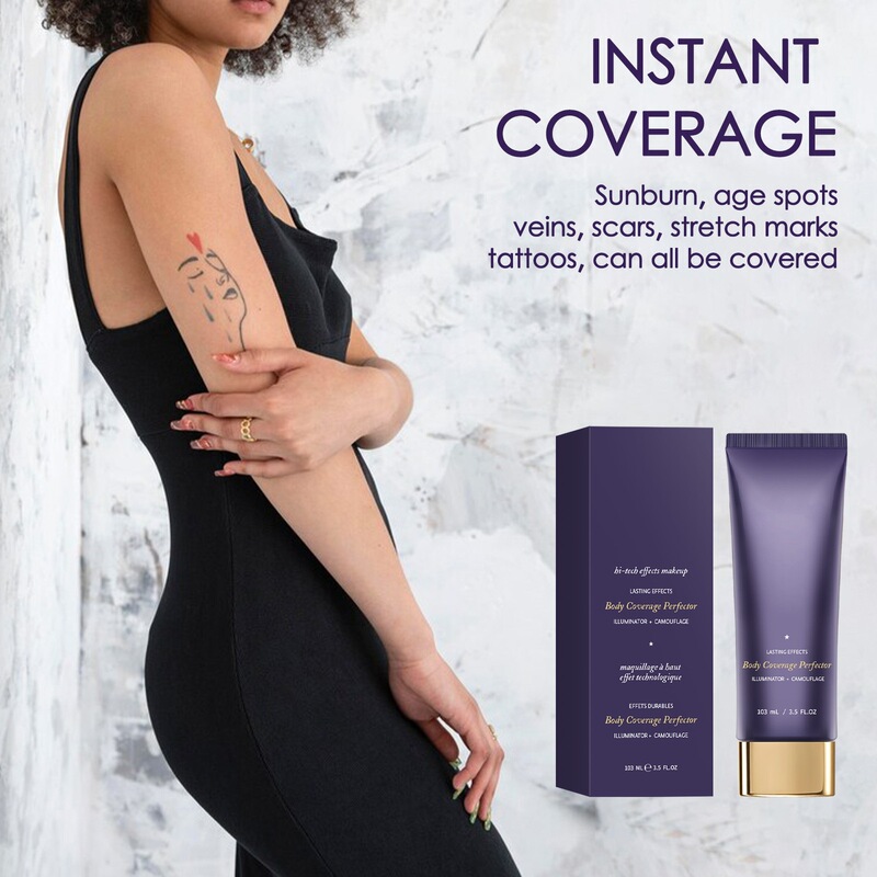 Cross-border unbranded body tattoo and birthmark concealer, waterproof and sweatproof, invisible moisturizing and nourishing concealer 108ml