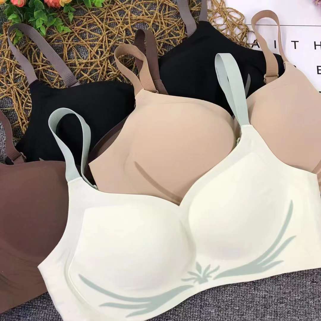 Nueva taza de látex sin marcas de alta calidad, chaleco de dama sin anillo de acero, bra de yoga, ropa interior deportiva, mujer al por mayor