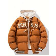 O 31547 Men's Embroidered Hooded Jacket 刺绣连帽棉服 代