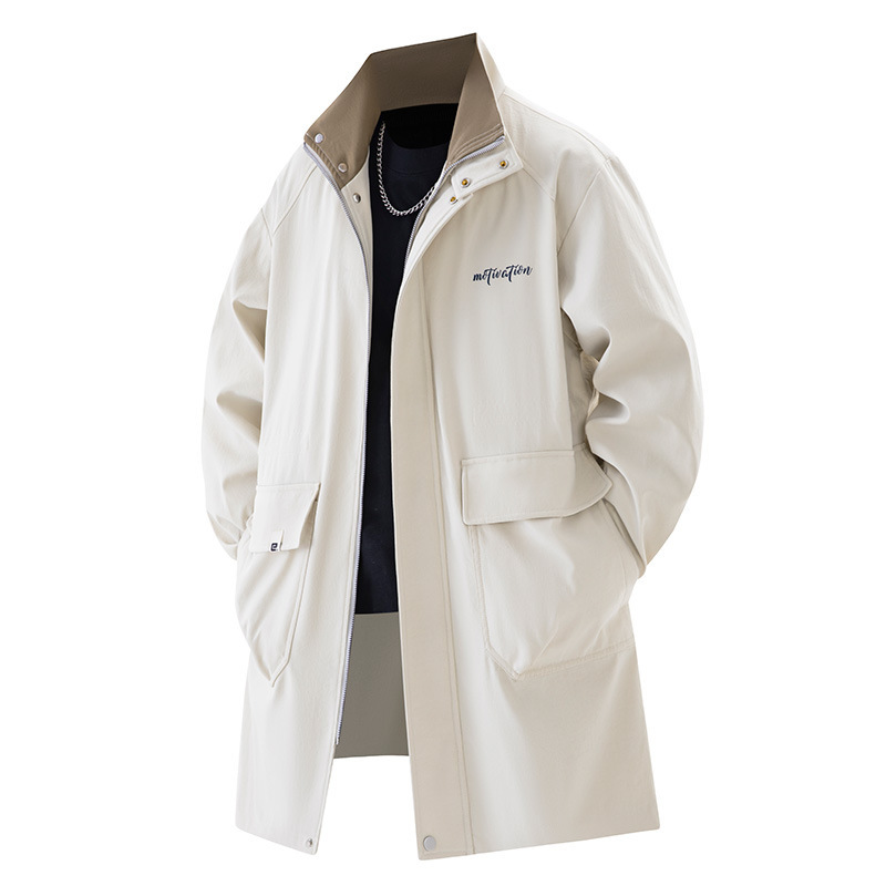 Trenchcoat plus size Men's Mid-length Spring and Autumn New American Casual Coat Fat Loose Plus Size Oversize Coat Trenchcoat plus size Men's Mid-length Spring and Autumn New American Casual Coat Fat Loose Plus Size Oversize Coat