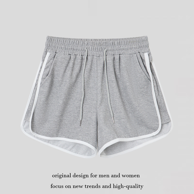 American Retro Shorts for Women, New Summer Style, Elastic Waist Sports Pants, Loose Casual Slimming Wide-Leg Hot Pants for Outdoor Wear