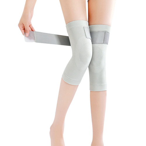 Spring and summer thin knee pads and knee protectors for old cold legs knitted seamless men and women breathable seamless sports air-conditioning knee pads
