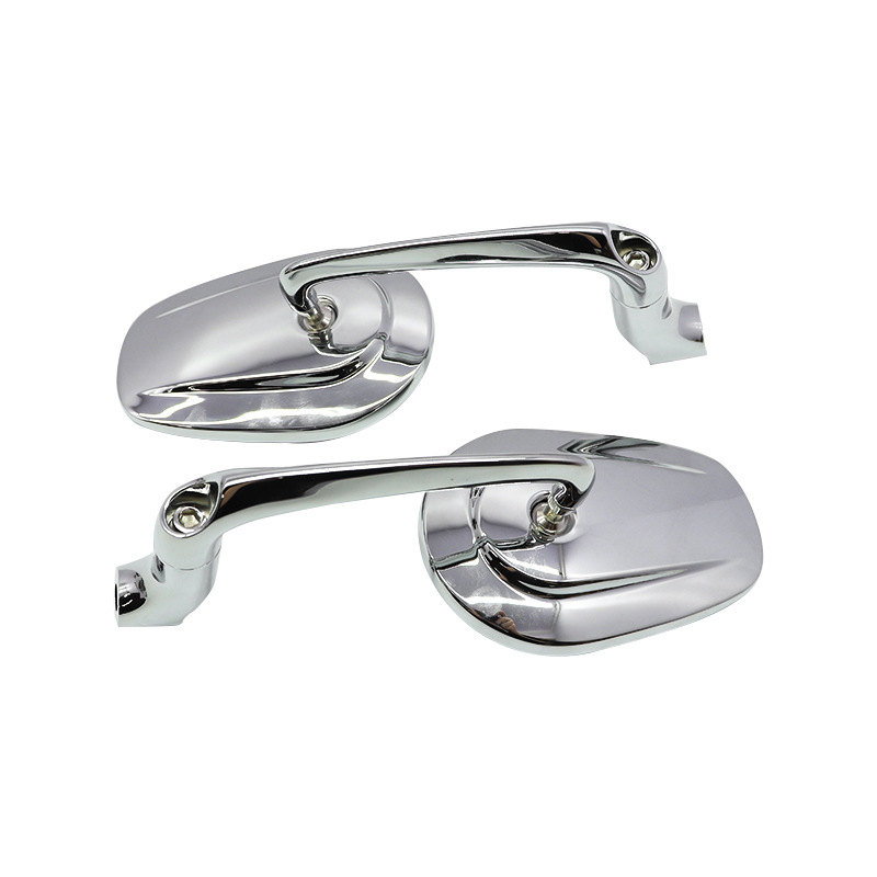 Moxin modified motorcycle rearview mirror universal hand mirror dual-purpose retro oval scooter large field of view mirror