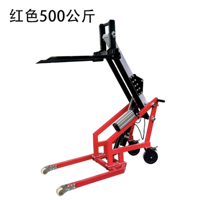 Curved-Arm Electric Hydraulic Forklift, Small: Avtomobil fırlanan platformaları - red-500kg-curved-arm-forklift