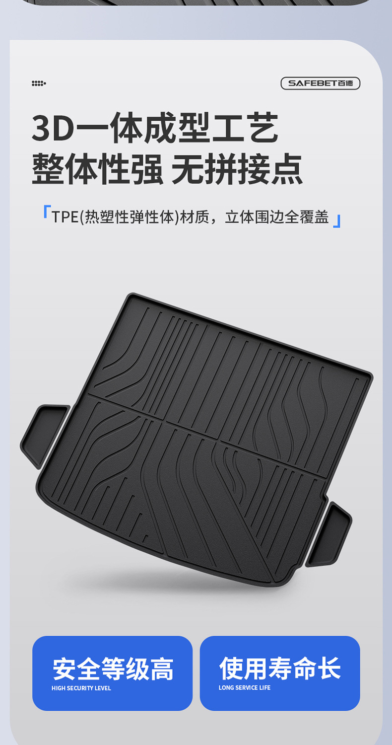 Suitable for Ideal I6 I8 L6 L7 L8 L9 Livis Dedicated All-Weather Tpe Car Trunk Mat