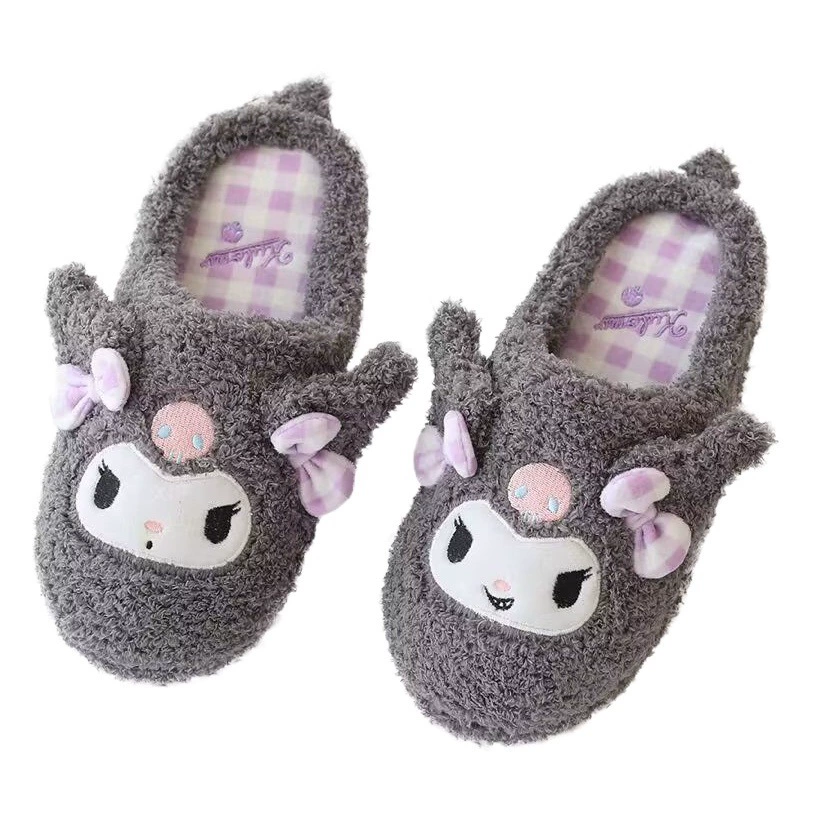 Осенне-зимние тапочки с мультяшными куломи Gui Dog Ugly Fish, теплые хлопковые тапочки с сердечками для девочек, милые домашние тапочки
