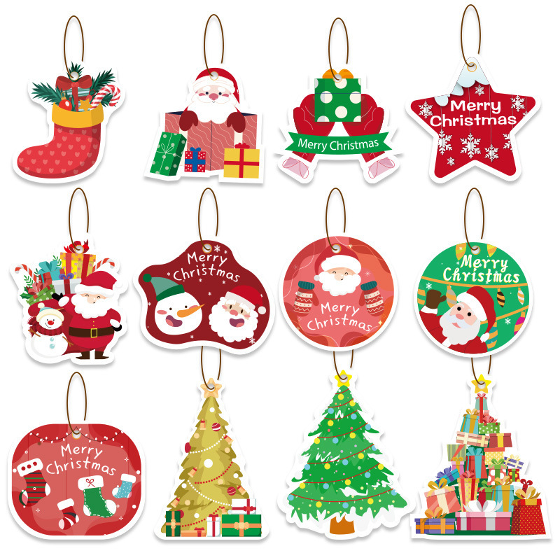 国境を越えたクリスマスストラップ飾りタグ付きクリスマスツリープレゼントストラップ装飾品パーティー用品装飾品|undefined
