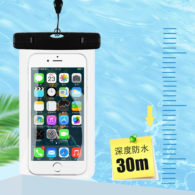 Travel transparent mobile phone protection for swimming, universal waterproof bag, strap, touch screen