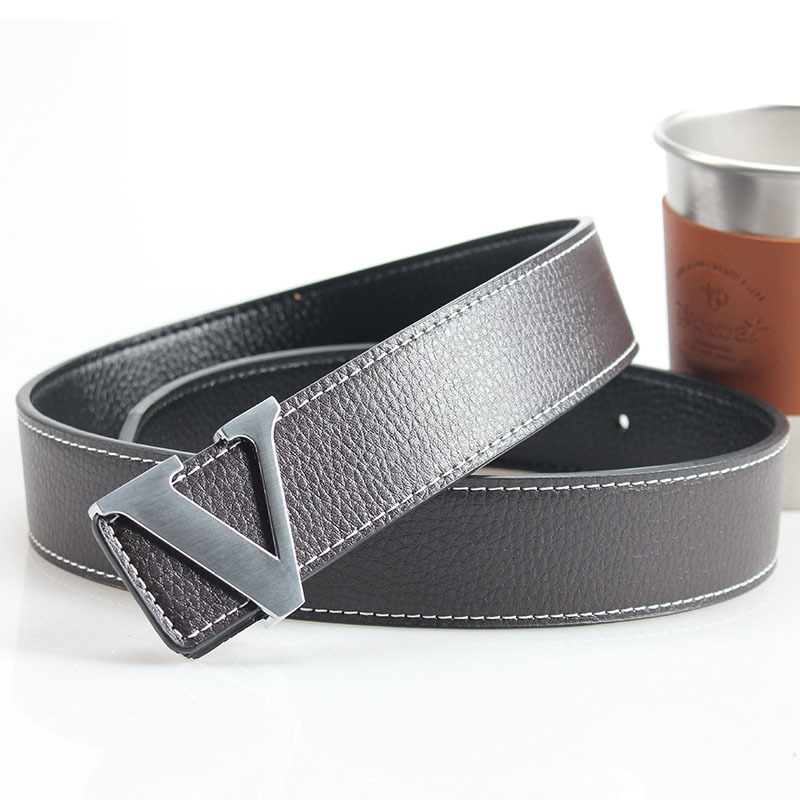 V buckle brown h body silver buckle