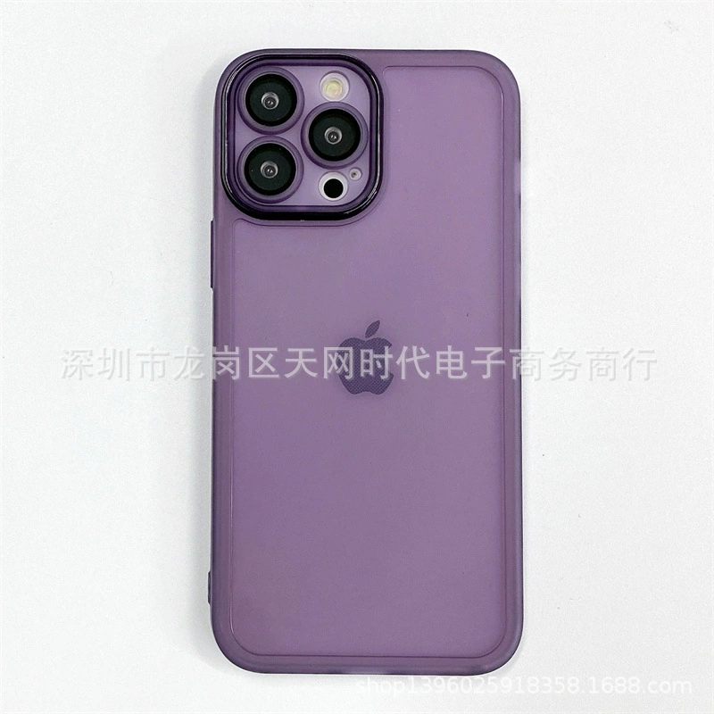 Apple, совместимая матовая на iPhone 14, прозрачная линза, чехол для телефона, защитный чехол, 14Promax, iPhone