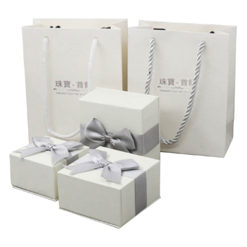 Caja de Regalo de Rosas, Caja de Terciopelo con Lazo Blanco, Collar Acrílico, Embalaje de Joyería para el Día de San Valentín Chino, Caja de Joyería