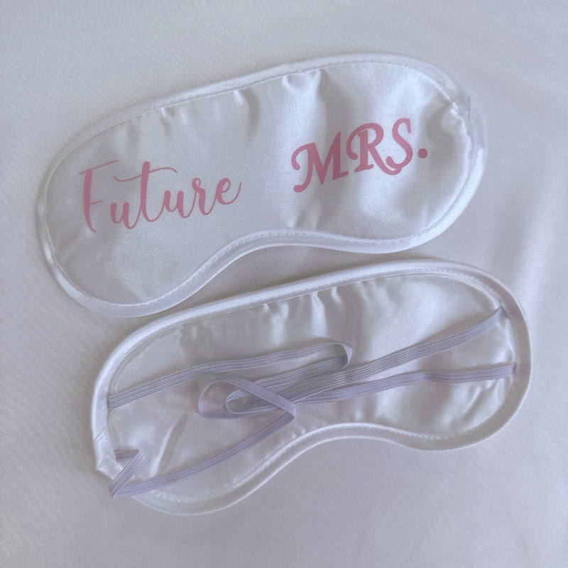 Máscara de ojo nupcial dama de honor regalo de boda bolsa de almacenamiento sombreado traje transpirable fabricante de máscara de ojo de regalo de aviación en stock