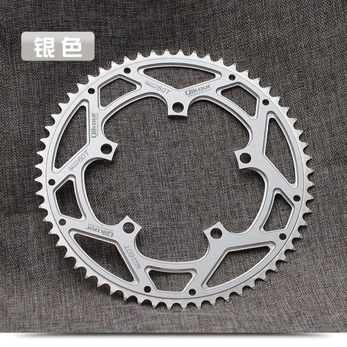 60T Aluminum Alloy Toothed Plate Folding Bike Integrated Disc Plate 60 Teeth Road Bike Chainring 130BCD Bicycle Chainring