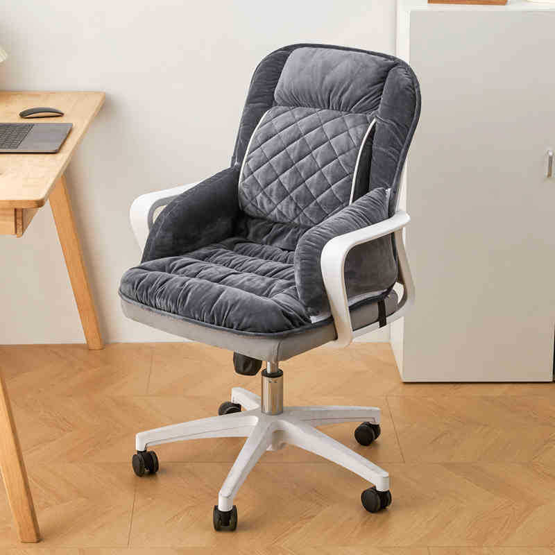 新品加热クッションオフィスチェアクッション一体ベルトウエストドラッグ冬お尻を囲むクッション5V加热洗える|undefined