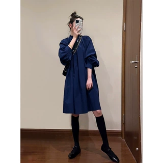 法式高级感连衣裙春装女2026年新款气质宽松显瘦港味复古chic裙子