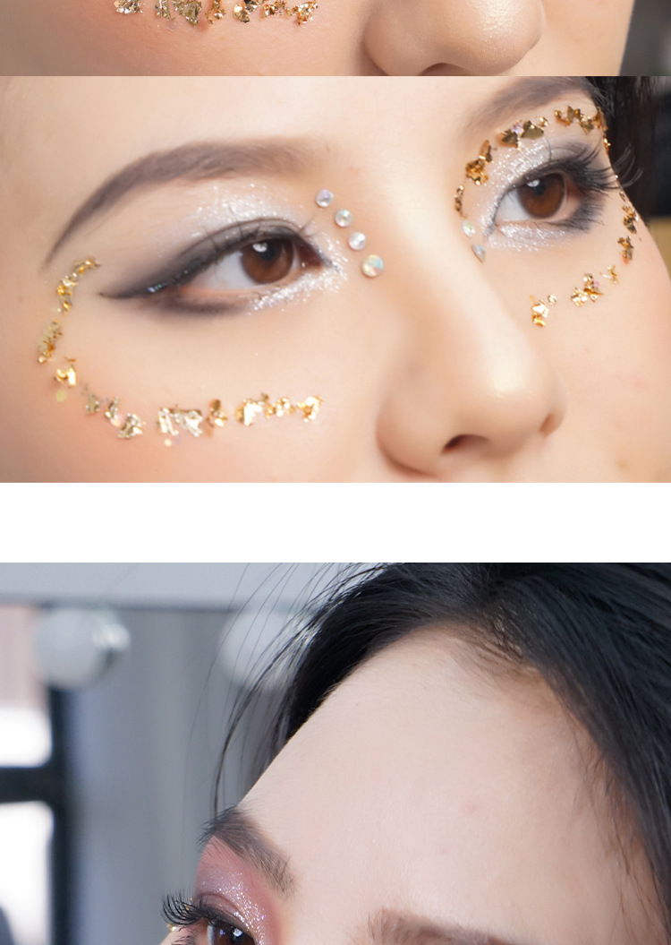 Gold Foil Nail Art Jewelry Gold Foil Fragments Internet Popular Nail Polish Glue Decorative Sticker Sequin E-commerce Cross-border