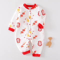 Anyang Children's Winter Outfit for Infants - Plush Cotton Padded Bodysuit for Newborns (0-12 Months)