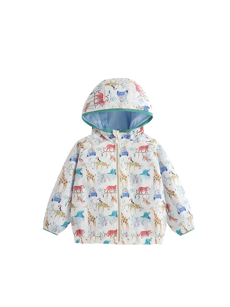 Malwee transfronterizo chaqueta de viento para niños otoño y invierno nuevo chico guapo camiseta con cremallera encapuchada chaqueta de invierno para niños