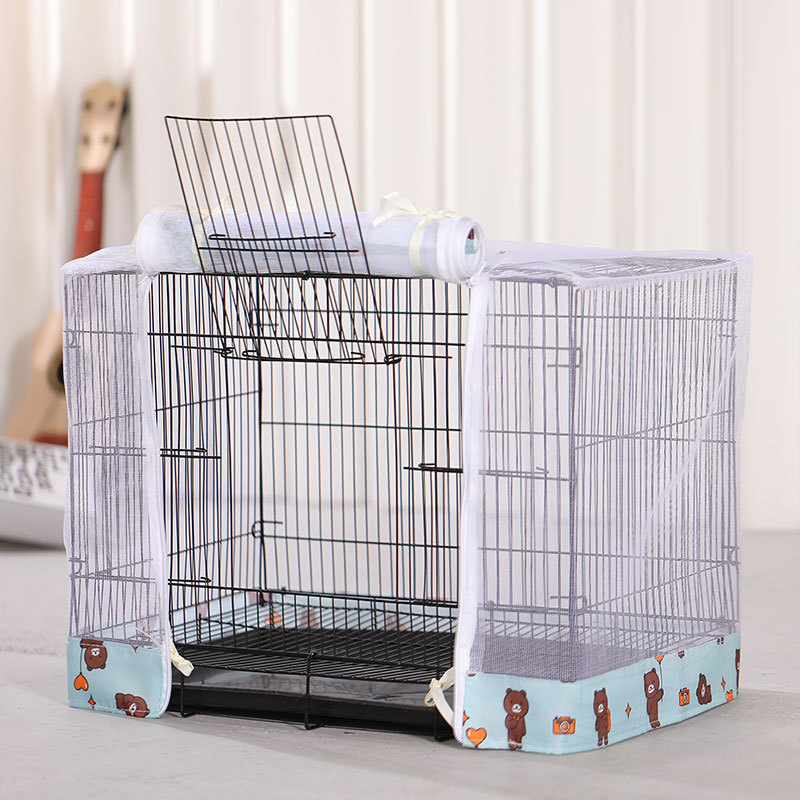 Small Pet Cage, Bird Cage, Pet Breathable Mesh Cover, Dustproof and Mosquito-Proof Cage, Ventilated Mesh Cover, Dog Cage, Dog Cage