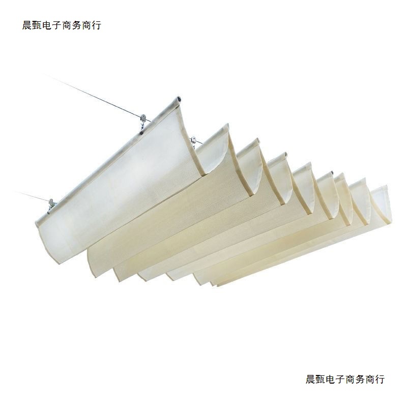 高端户外伸缩收拉式波浪式天幕幼儿园室外泳池遮阳网防晒网新款风