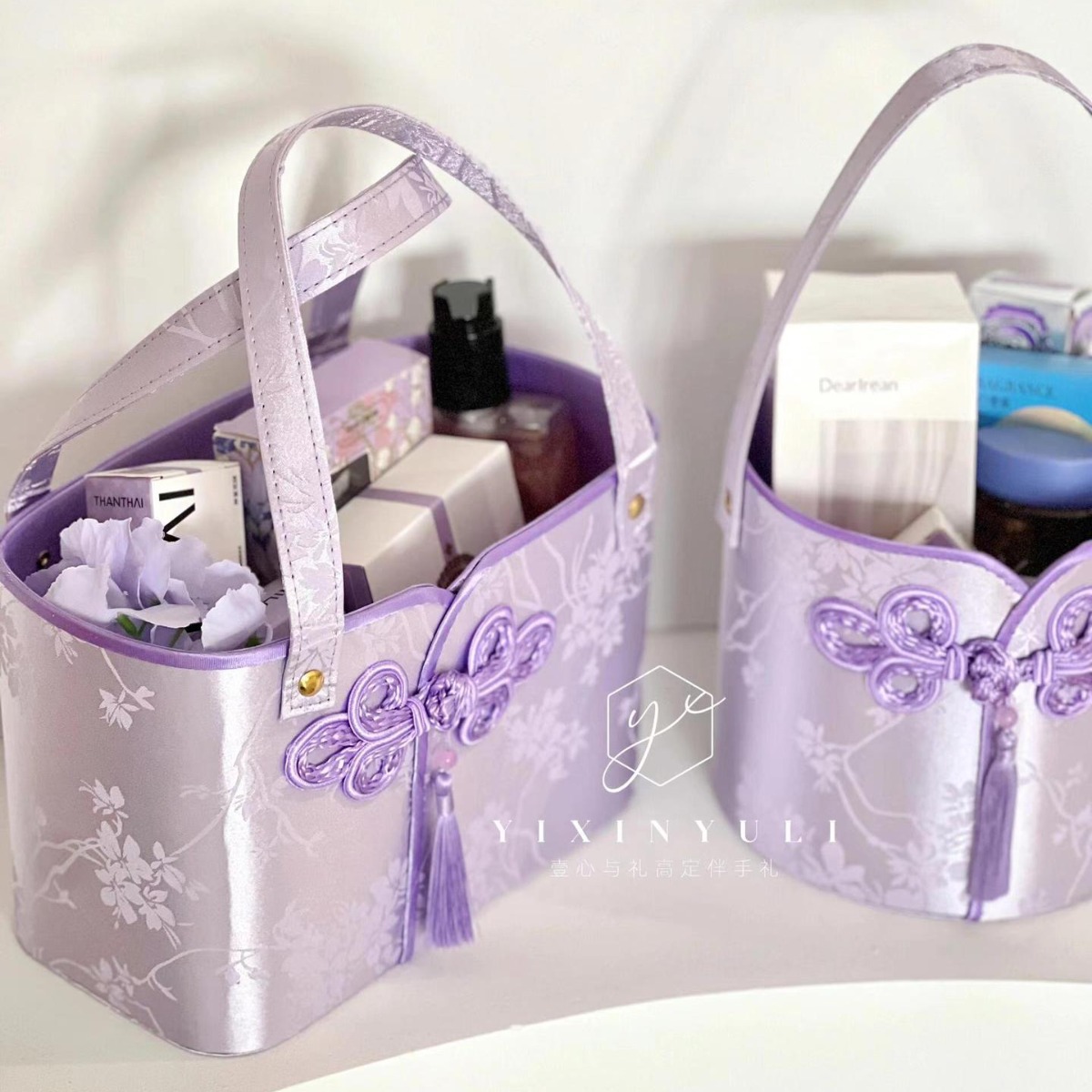 Nueva caja de regalo de estilo chino, dama de honor, grupo de hermanas de boda, caja de regalo vacía, canasta de flores, canasta de flores, caja de regalo de viento