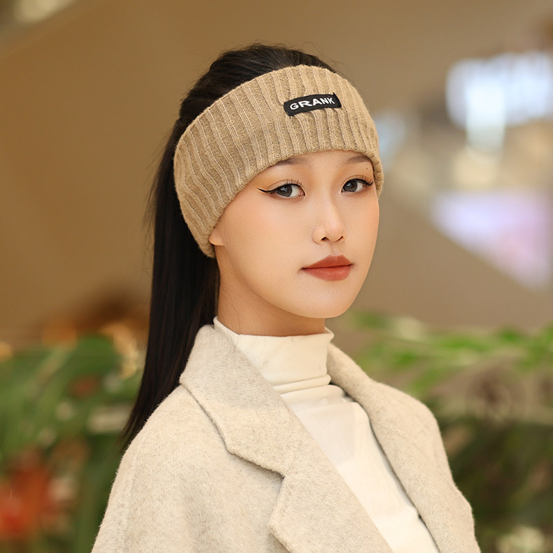 韩国网红克莱因蓝宽边针织运动发带显脸小百搭发箍高马尾毛线头套|undefined