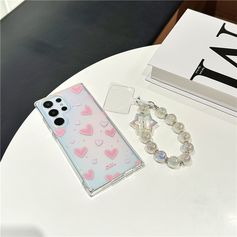 Love Samsung S24/S22PLUS Galaxy S25Ultra laser phone case for A13/A55A34 Love Samsung S24/S22PLUS Galaxy S25Ultra laser phone case for A13/A55A34