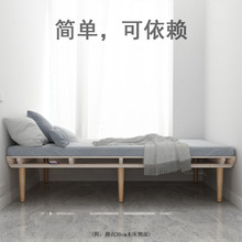 床架实木床无床头床架子翻身不响简约悬浮床排骨架0.9米单人床