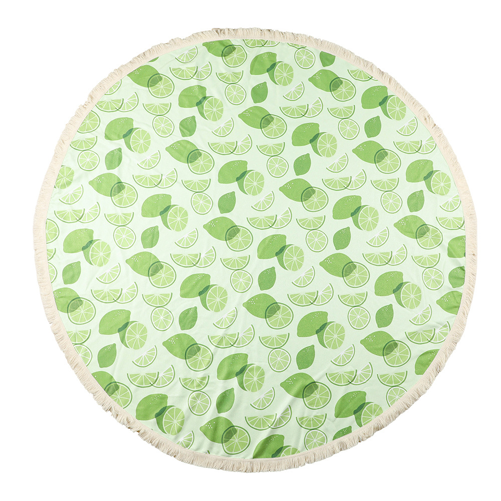 Suministro directo de fábrica, brocado de poliéster, tela de hormigas, borlas, protección contra el gris, impresión resistente a la suciedad, toalla de playa, absorción de agua, secado rápido y duradera