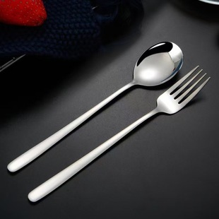 Cross-Border Exclusive 304 Stainless Steel Straw Cutlery Set Portable Fork Spoon Chopsticks Straw Four-Piece Gift Set Portable