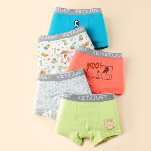 ETX children's underwear cotton class a large children's boxers boys four-angle student underpants cartoon boys underwear wholesale